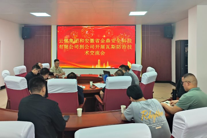 意昂体育 | 智能运动新世代的引领者集团联合安徽省金鼎安全科技公司到恩洪煤业公司开展“科技强安”瓦斯防治专题研讨